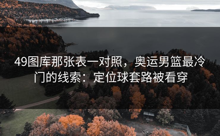 49图库那张表一对照，奥运男篮最冷门的线索：定位球套路被看穿